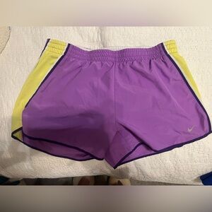Purple & Yellow Nike Shorts